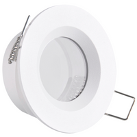 Oprawa Podtynkowa Okrągła Biała Matowa BORAS Oczko MR16 IP44 GOLDLUX (Polux)