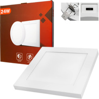 PLAFON PANEL LED 24W 2160lm Kwadratowy Natynk Podtynk 3 BARWY