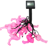 Girlanda Solarna Ogrodowa Ozdobna Łańcuch Świetlny Flamingi 10 LED Zimna