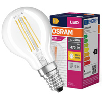 Żarówka LED P45 Kulka E14 4W = 40W 470lm 2700K Ciepła 300° VALUE CLASSIC Osram