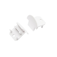 Zaślepka do Profili Aluminiowych Biały Pełna STOPPER Kanlux 2szt.