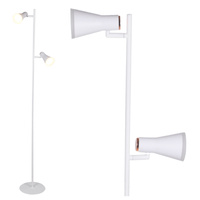 Lampa podłogowa 7W 2x LED BERG biała 3000K GOLDLUX (Polux)