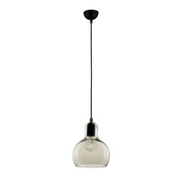 Lampa Sufitowa Wisząca MANGO Zwis Srebrno-Grafitowa Szklana Klasyczna E27 602 TK Lighting