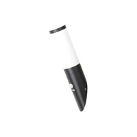 Lampa Ogrodowa Zewnętrzna Kinkiet Elewacyjny LED E27 IP44 z Czujnikiem Ruchu Czarny Nowoczesny Black torch Rabalux