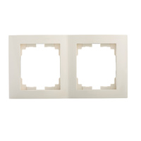 Ramka podwójna pionowa do Gniazda LOGI Kremowa KANLUX