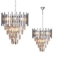 Lampa Sufitowa Żyrandol ASPEN II Chrom 9xE14 Milagro