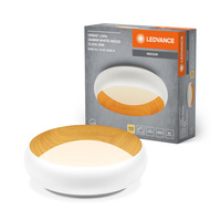 Plafon LED Lampa Sufitowa Natynkowa 16W 750lm 3000K Ciepła Ściemnialna Biały Brązowy 30cm Orbis Ledvance