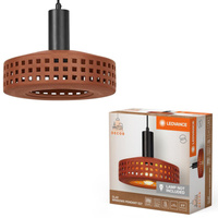 Lampa Sufitowa Wisząca Dekoracyjna E27 Zwis Brązowy Gliniana Decor Ledvance