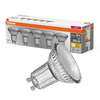 5x Żarówka LED PAR16 Reflektor GU10 4.3W = 32W 350lm 2700K Ciepła 36° BASE Osram