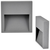 Lampa oprawa schodowa natynkowa LED ogrodowa 3W 60lm IP44 4000K szara kwadrat Q9 GOLDLUX (Polux)