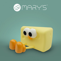 Lampka Nocna Dziecięca LED 1W 3000K Ciepła USB Akumulatorowa 1200mAh Żółta SEREK MARY'S