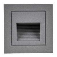 Lampa oprawa schodowa podtynkowa LED ogrodowa 3W 20lm IP44 4000K szara Q6 GOLDLUX (Polux)