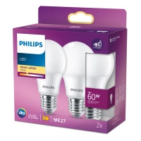 2x Żarówka LED E27 A60 7W = 60W 806lm 2700K Ciepła 150° PHILIPS