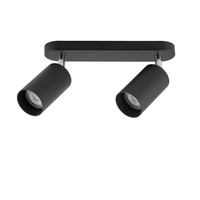 Lampa Sufitowa Oprawa Natynkowa Reflektor Punktowa 2x GU10 Czarna Nowoczesna EYE SPOT 6020 Nowodvorski