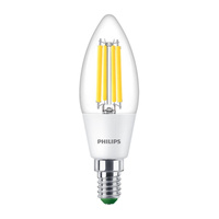 Żarówka LED Świeczka E14 210.9lm/W B35 2.3W = 40W 485lm 4000K Neutralna Filament PHILIPS Ultra Efficient