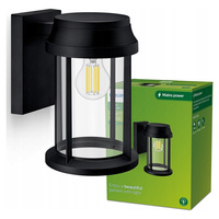 Kinkiet Ogrodowy Lampa Elewacyjna Zewnętrzna LATARNIA E27 IP44 Czarna Bellini Philips