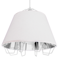 Lampa wisząca żyrandol Il Mio Falun E27 GOLDLUX (Polux) Biało-Srebrna