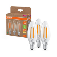 3x Żarówka LED B35 Świeczka E14 2.2W = 40W 470lm 2700K Ciepła 330° 214lm/W CLASSIC ENERGY EFFICIENCY Osram