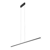 Lampa Liniowa Sufitowa Wisząca LED 40W 2200lm 3000K Ciepła Czarna BAR LED L 10365 Nowodvorski