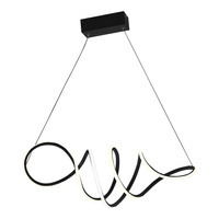 Lampa Wisząca Sufitowa LOCA Czarna 56W LED Milagro