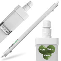 Oprawa Hermetyczna LED Warsztatowa Lampa 120cm do Garażu 60W 4000K Wodoszczelna TERRA LUMILED