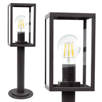 Lampa Ogrodowa Stojąca Malmo do LED E27 Wysoka 48cm Grafit - GOLDLUX (Polux)