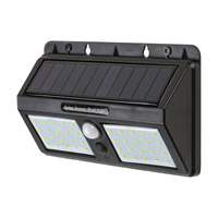 Lampa Ogrodowa Zewnętrzna Kinkiet Elewacyjny LED 2.4W 225lm 4000K IP44 z Czujnikiem Ruchu Czarny Industrialny Ostrava Rabalux