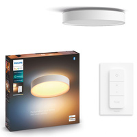 Plafon LED Lampa Sufitowa Natynkowa 19.2W 2450lm IP44 White Ambiance TW Biała 38cm Inteligentna SMART Zigbee Bluetooth Devere Philips HUE