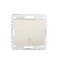 Łącznik Zwierny do Dzwonka 10A Kwadratowy Beżowy LOGI Kanlux