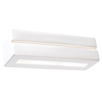 Lampa Ścienna Oprawa Natynkowa Kinkiet E27 Prostokątna Biała Nowoczesna Vega Sollux