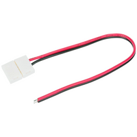 Złączka do Taśm Pasków LED Elastyczna Jednostronna 2pin 2pin 10mm Biała Sanico Goldlux