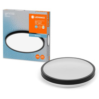 Plafon LED Lampa Oprawa Łazienkowa Sufitowa 18W IP44 CCT 3000K-4000K Czarna LEDVANCE