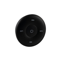 Pilot Ścienny do Sterownika Taśmy LED CCT Czarny 1-Strefowy 3V Bateryjny REMOTE Kanlux