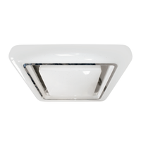 Plafon LED Lampa Sufitowa Natynkowa Chrom kwadratowy CAMERON 38W 43 cm CCT + Pilot Milagro