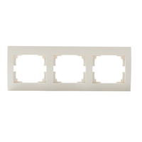 Ramka 3-krotna pozioma do Gniazda LOGI Kremowa KANLUX