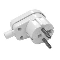 Wtyczka Sieciowa Końcówka do Przewodu Wtyczka Uziemienie Biała PIN Kanlux