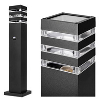 Lampa Ogrodowa Słupek Zewnętrzny Stojący E27 LED Czujnik Ruchu