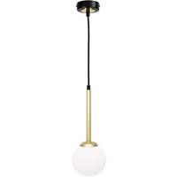 Lampa wisząca czarny mosiądz MiLAGRO PARMA 1x E14