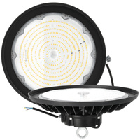 Oprawa Przemysłowa Lampa LED High Bay 200W 28000lm CCT Czarna IP66 IK10 Rio Pro Kobi