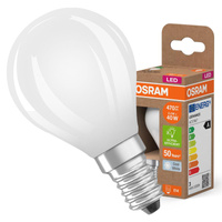 Żarówka LED P45 Kulka E14 2.2W = 40W 470lm 4000K Neutralna 330° 214lm/W CLASSIC ENERGY EFFICIENCY Osram