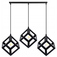 Lampa Wisząca Sufitowa TALUS Geometryczna Zwis Kostka do LED 3x E27 LUMILED