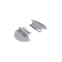Zaślepka do Profili Aluminiowych Szara Pełna STOPPER Kanlux 2szt.