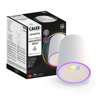 Oprawa LED Natynkowa Sufitowa Okrągła Biała Halo SMART WiFi 6,5W 340lm RGB+CCT TUYA CALEX