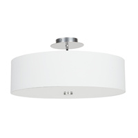 Lampa Sufitowa 3x E27 Biała Nowoczesna VIVIANE 6391 Nowodvorski