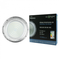 Lampa Przemsyłowa Wisząca LED UFO HIGHBAY 100W 10000lm 6500K Zimna IP65 PREMIUM Ecolight