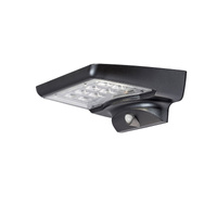 Lampa Ogrodowa Zewnętrzna Solarna Kinkiet Elewacyjny LED 4W 300lm 4000K IP44 z Czujnikiem Ruchu i Zmierzchu Czarny Nowoczesny Moselle Rabalux