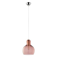 Lampa Sufitowa Wisząca MANGO Zwis Srebrno-Różowa Szklana Klasyczna E27 588 TK Lighting