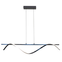 Lampa LED Sufitowa Wisząca Zwis 23W 3600lm 4000K Neutralna Srebrna Rumba Sanico Goldlux