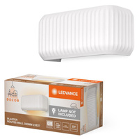 Lampa Ścienna Dekoracyjna Kinkiet Oprawa Natynkowa E27 Biały Decor Ledvance