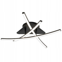 Lampa sufitowa geometryczna PLAFON LED żyrandol MODENA LORIA 29W 4000K czarny